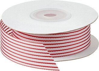 Ribbon Thin Striped Red/White