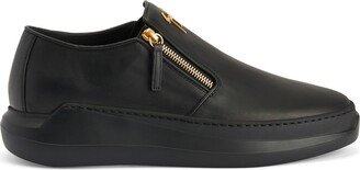 Conley Zip leather loafers