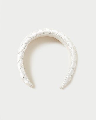 Everly Cream Puffy Woven Headband