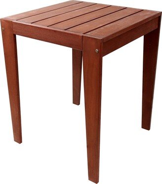 Sunnydaze Decor Sunnydaze Meranti Wood with Mahogany Teak Oil Finish Outdoor Table