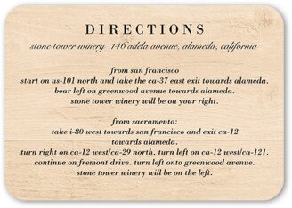 Enclosure Cards: Shiplap Wood Wedding Enclosure Card, Beige, Standard Smooth Cardstock, Rounded