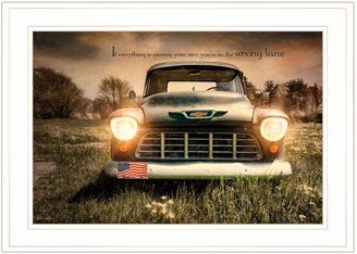 Wrong Lane by Robin-Lee Vieira, Ready to hang Framed Print, White Frame, 21