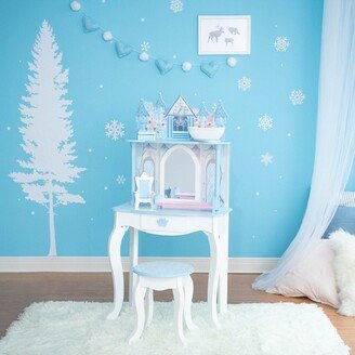 Dreamland Castle Play Vanity Set - White / Ice Blue