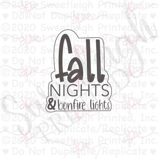 Hand Lettered Fall Nights Cookie Cutter