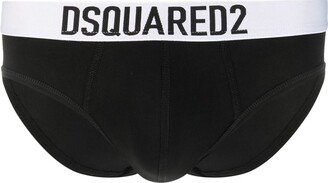 Logo-Print Cotton Briefs