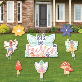 Big Dot Of Happiness Let's Be Fairies Outdoor Lawn Decor Fairy Garden Birthday Party Yard Signs 8 Ct
