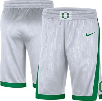 Men's White Oregon Ducks Replica Performance Shorts