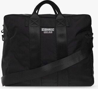 Duffel Bag With Logo - Black-AA