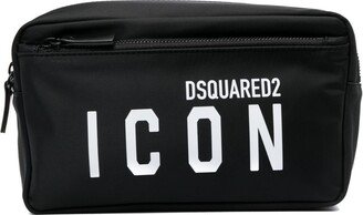 Black Icon Wash Bag