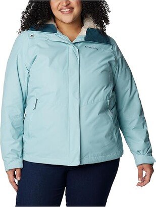 Plus Size Bugaboo II Fleece Interchange Jacket (Aqua Haze) Women's Coat