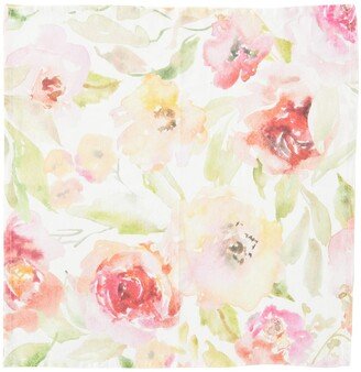 Watercolor Floral Linen Napkin