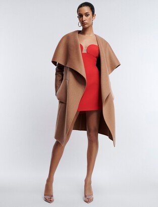 Fiona Draped Wool Coat