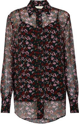 Mirla Beane Claude Floral Print Blouse