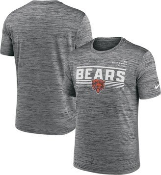 Men's Gray Chicago Bears Yardline Velocity Performance T-shirt