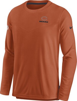 Men's Dri-FIT Lockup (NFL Chicago Bears) Long-Sleeve Top in Orange