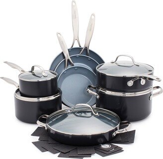 Valencia Pro Ceramic Nonstick 16-Piece Cookware Set