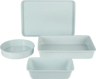 Everyday 4 Piece Carbon Steel Colored Bakeware Set in Aqua
