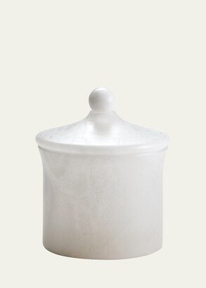 Alisa Alabaster Bath Canister, White