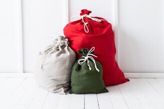 Linen Laundry Bags. Storage Bag. Softened Linen Bag With Drawstring. Toys