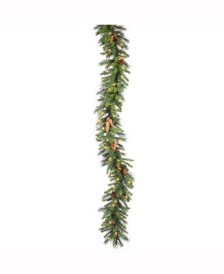 50' Cheyenne Artificial Christmas Garland with 300 Warm White Led Lights