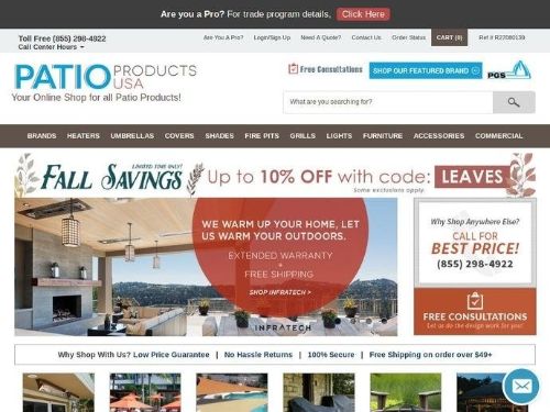 Patio Products Usa Promo Codes & Coupons