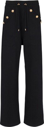 Drawstring Organic-Cotton Track Pants-AB