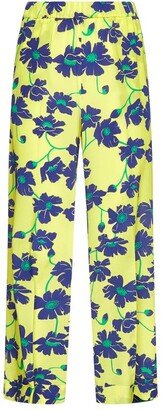 Floral Printed Cropped Trousers