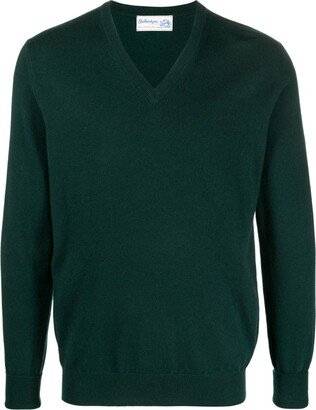 V-neck cashmere jumper-BA