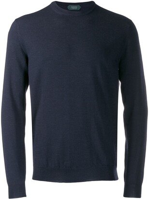 Crew-Neck Knit Sweater