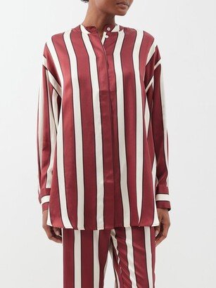 Mantera Striped-silk Pyjama Shirt