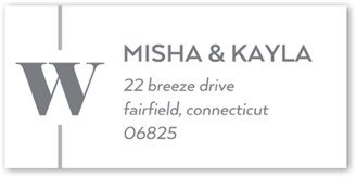 Wedding Address Labels: Clean Numbers Wedding Address Label, White, Address Label, Matte