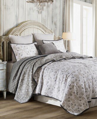 Fleur De Lis 2 Pc Twin Quilt Set