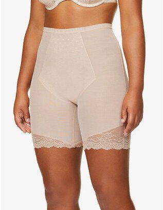 Womens Foundation Spotlight on ace Super High-rise Mesh Mid-thigh Shorts