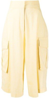 High-Waisted Cropped Culottes