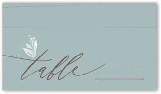 Wedding Place Cards: Garland Bliss Wedding Place Card, Green, Placecard, Matte, Signature Smooth Cardstock