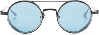 Akoni Eris round-frame double-bridge sunglasses