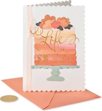 Floral Cake Ombre Card - PAPYRUS