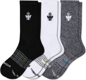 Men's All-Purpose Performance Athletic Calf Workout Sock 3-Pack - Black White Charcoal - XL - Athletic