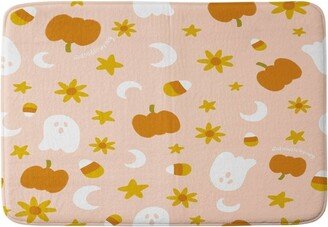 Is It Fall Yet in Peach Memory Foam Bath Mat