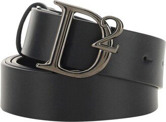 Logo Plaque Buckle Belt-BC