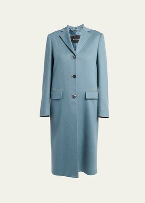 Long 2-Button Cashmere Coat