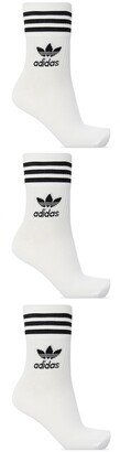 Ribbed Socks Three-pack - White