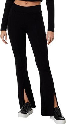 EmRata x Morrison Slim Fit Ribbed Flare (True Black) Women's Clothing