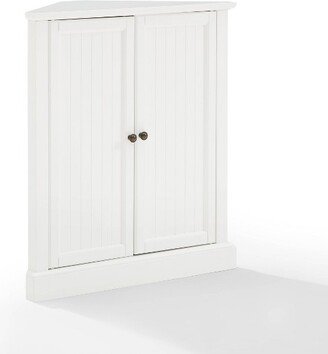 Shoreline Stackable Corner Pantry White