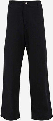 Stretch Cotton Wide Leg Pants-AB