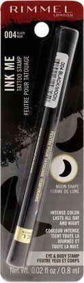 Ink Me Tatto Stamp Eyes and Body - 004 Black Moon Shape For Women 0.02 oz Eyeliner