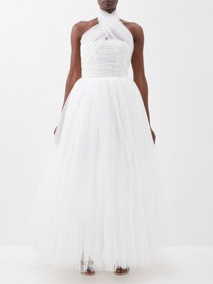 Halterneck D'esprit Tulle Midi Dress