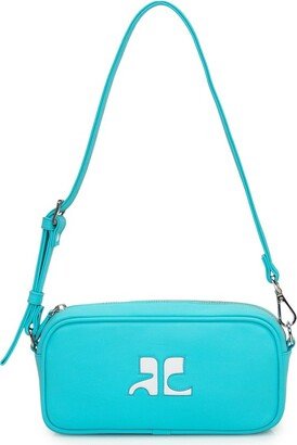 Logo Detailed Zipped Shoulder Bag-AB