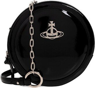 Orb Plaque Round Shoulder Bag