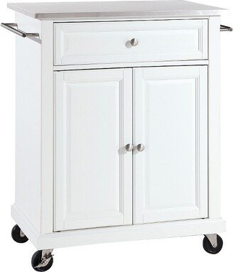 Stainless Steel Top Portable Kitchen Cart/Island